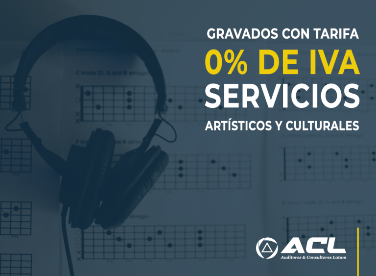 0 POR CIENTO DE IVA SERVICIOS ARTISTICOS Y CULTURALES